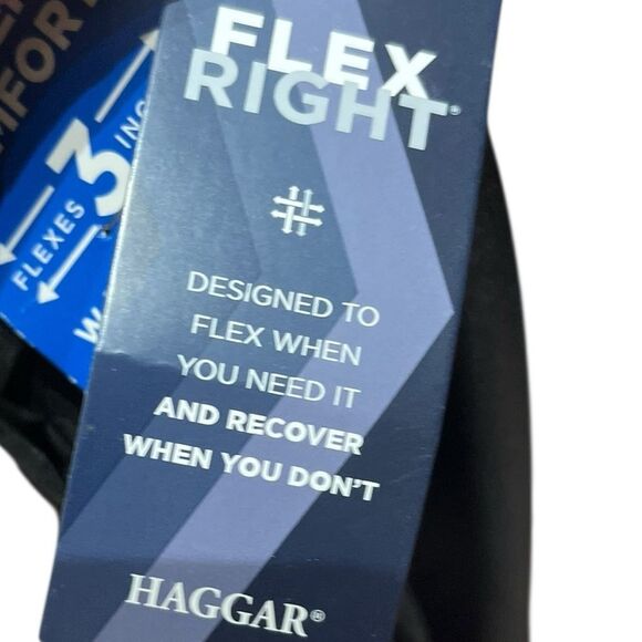 Haggar Black Classic Fit Cool Right Dress Pants, Size 44W X 32L, NWT - Picture 11 of 14